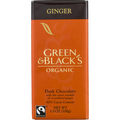 Chocolate Orgánico Green & Black's Ginger 60% Cacao- Tienda Gourmet Emporio LaMarta