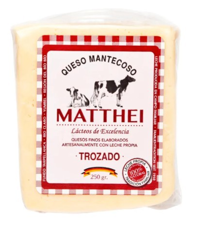 Queso Mantecoso Trozado Matthei - Tienda Gourmet Emporio LaMarta