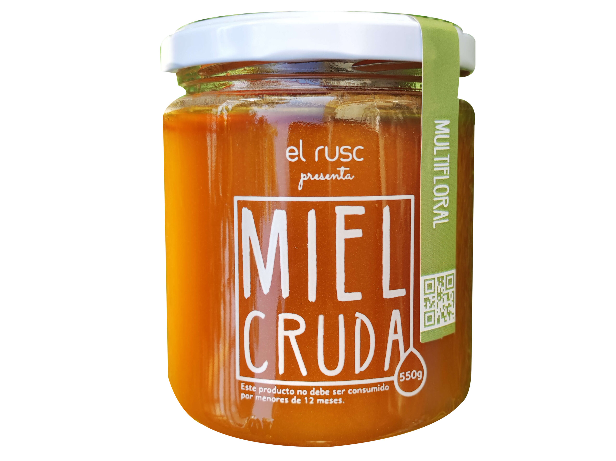 Miel cruda Multifloral El Rusc 550 grs.