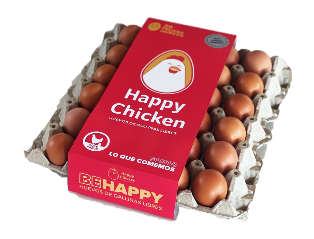 Huevos Happy Chicken – 90 huevos Primera Color